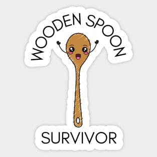 Wooden Spoon Survivor - Kawaii Sticker